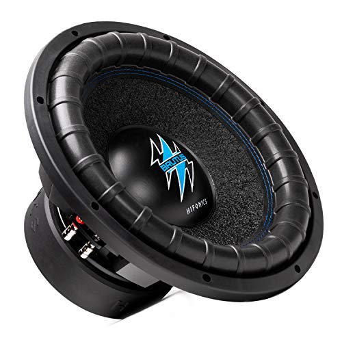 Hifonics BRW15D4 3000 Watts 15 Inch Brutus Car Audio Subwoofer with Heavy Gauge, Powder Coated, Aluminum Die-Cast Basket, Dual 70 Oz Magnet, 3 Inches Voice Coil - Dual 4 Ohm - 15 in Hifonics BRW15D4 3000 Watts 15 Inch Brutus Car Audio Subwoofer with Heavy Gauge, Powder Coated, Aluminum Die-Cast Basket, Dual 70 Oz Magnet, 3 Inches Voice Coil - Dual 4 Ohm - 15 in